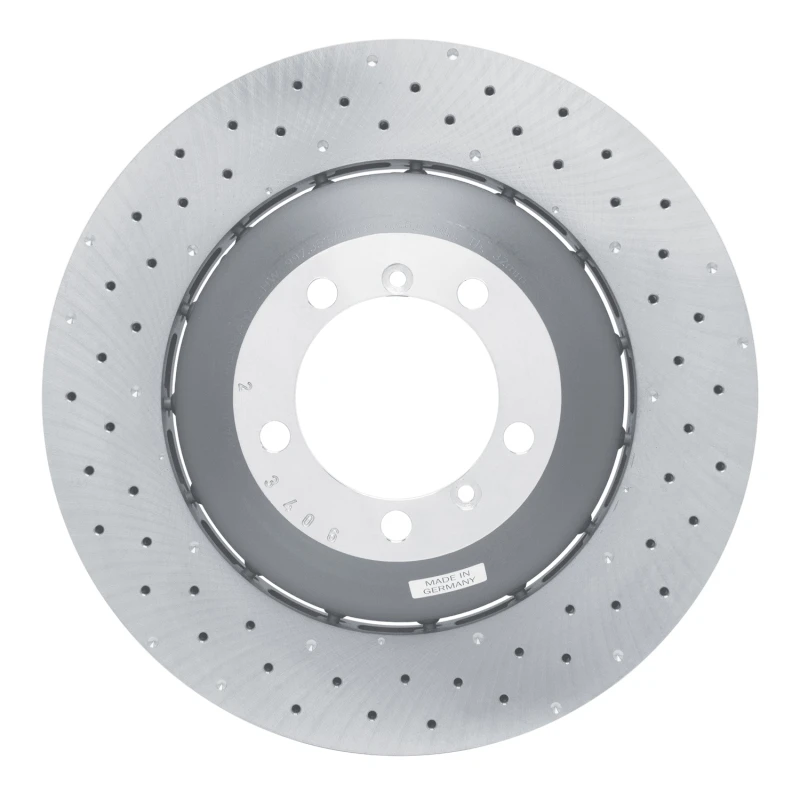 DFC 10-11 Porsche 911 Left Front Drilled Hi-Carbon Alloy Geomet Coated Rotor