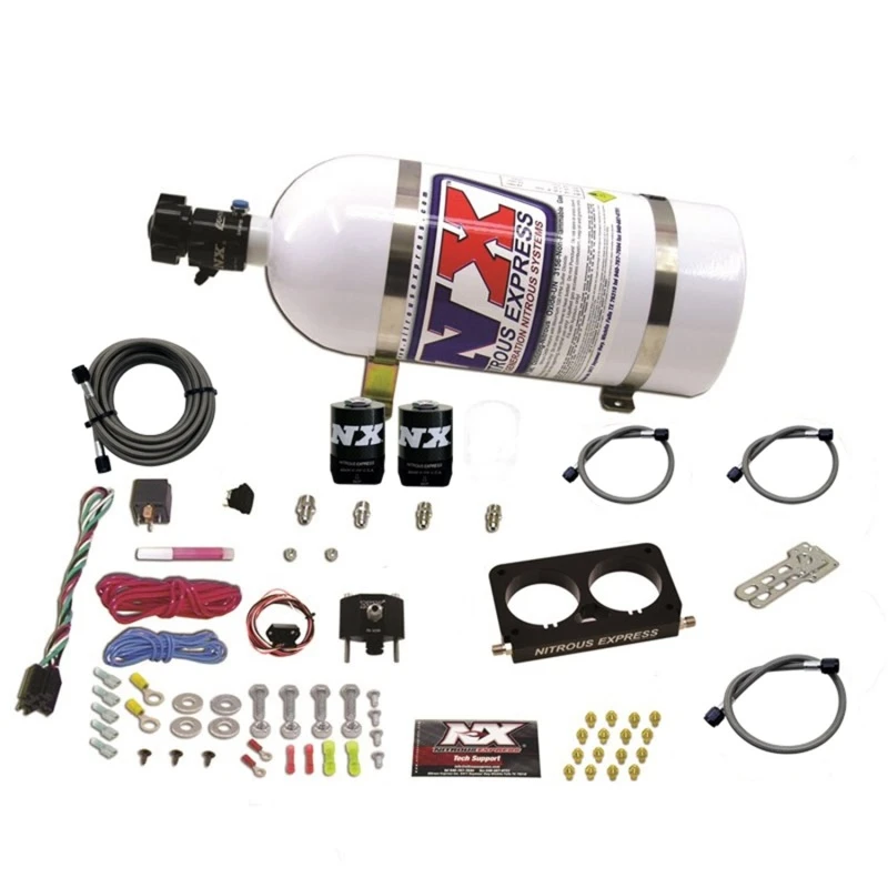 Nitrous Express 96-04 Ford Mustang Cobra 4 Ventil (Serieneinlass) Nitrous Kit (50-300PS) mit 10lb Flasche