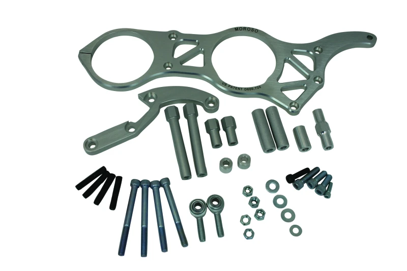 Moroso Chevrolet Big Block Alternator & Vacuum Pump Mount – Meziere Water Pump – 130mm Alternator