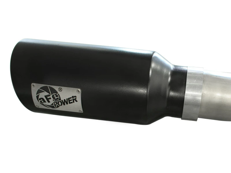 aFe MACHForce XP DPF-Back-Auspuff 3 Zoll SS mit 6 Zoll schwarzen Spitzen 2014 Dodge Ram 1500 V6 3.0L EcoDiesel