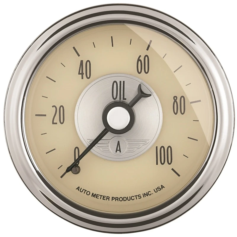 Autometer Prestige Series 52mm 0-100 PSI Mechnical Oil Pressure Gauge