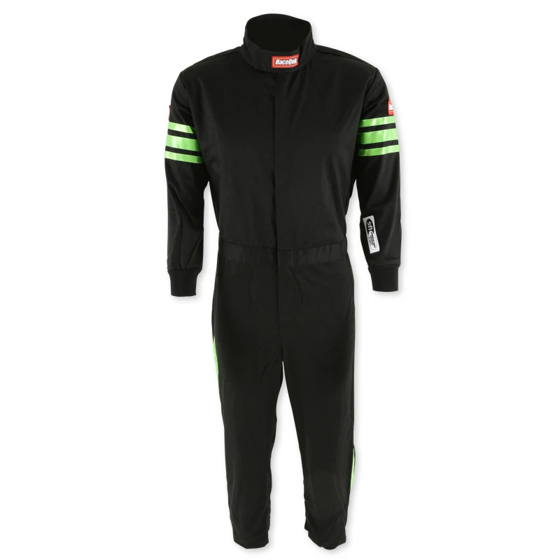 RaceQuip Green Trim SFI-1 JR. Suit - KXXL