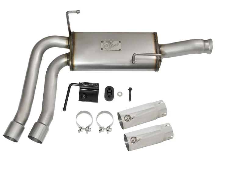 aFe Rebel Series CB Middle-Side Exit SS Auspuff mit polierten Endstücken 09-16 GM Silverado/Sierra V6/V8