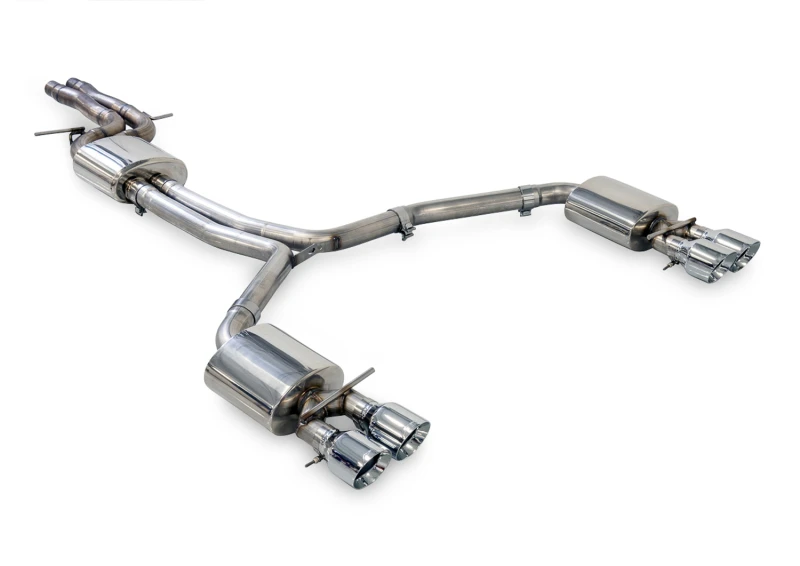 AWE Tuning Audi C7.5 A7 3.0T Touring Edition Auspuff - Quad Auslass Chrom Silber Spitzen