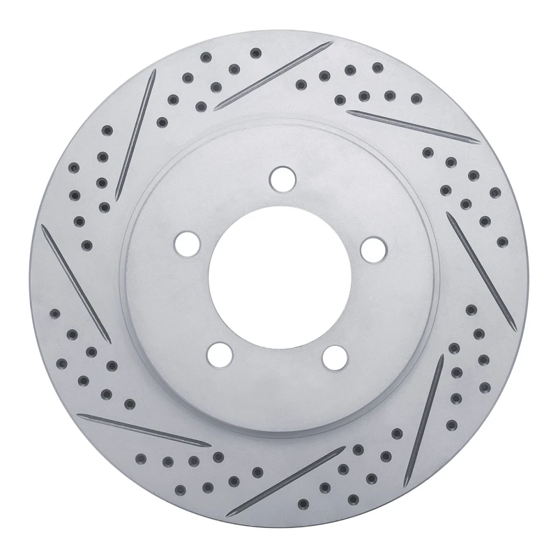 DFC 02-05 Ford Explorer Front Left Drilled & Slotted Geoperformance Rotor