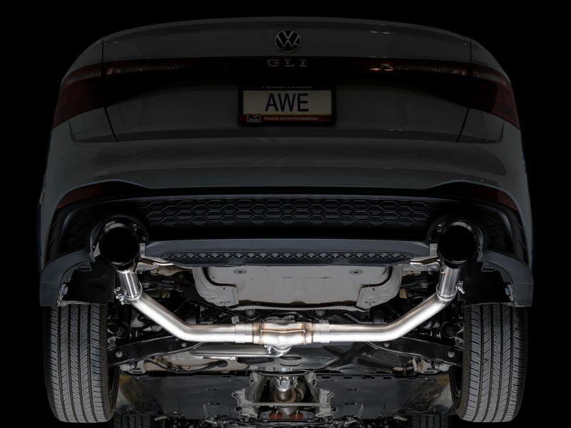 AWE 22-25 Volkswagen Jetta GLI Track Edition Exhaust - Diamond Black Tips