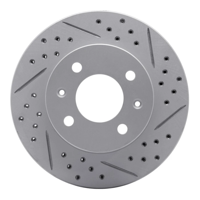 DFC 03-06 Dodge Verna (Mexico) Front Right Drilled & Slotted Geoperformance Rotor