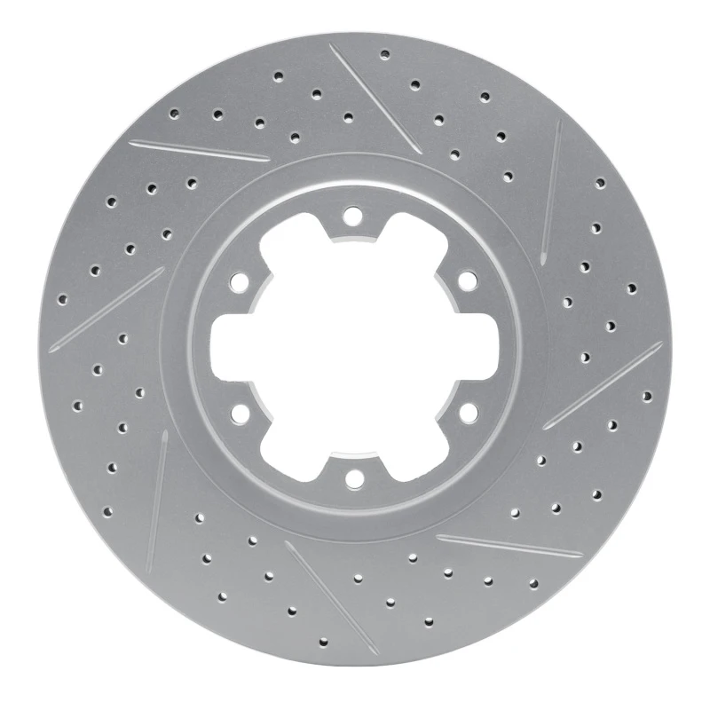 DFC 98-04 Infiniti QX4 Front Right Drilled & Slotted Geoperformance Rotor