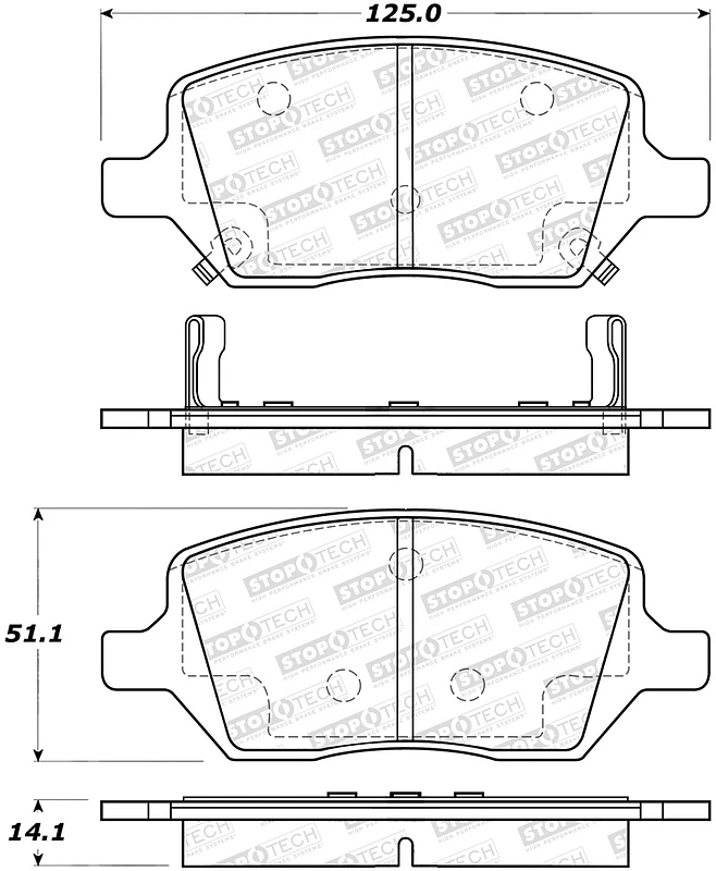 StopTech Street Brake Pads