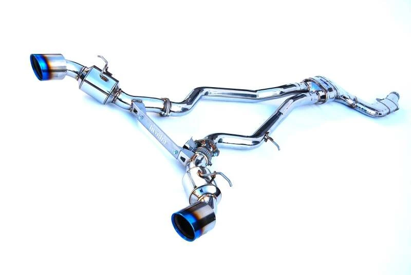 Invidia Dual N1 w/ Valve Rolled Titanium Tip Cat-Back Auspuff für 2019+ Toyota Supra