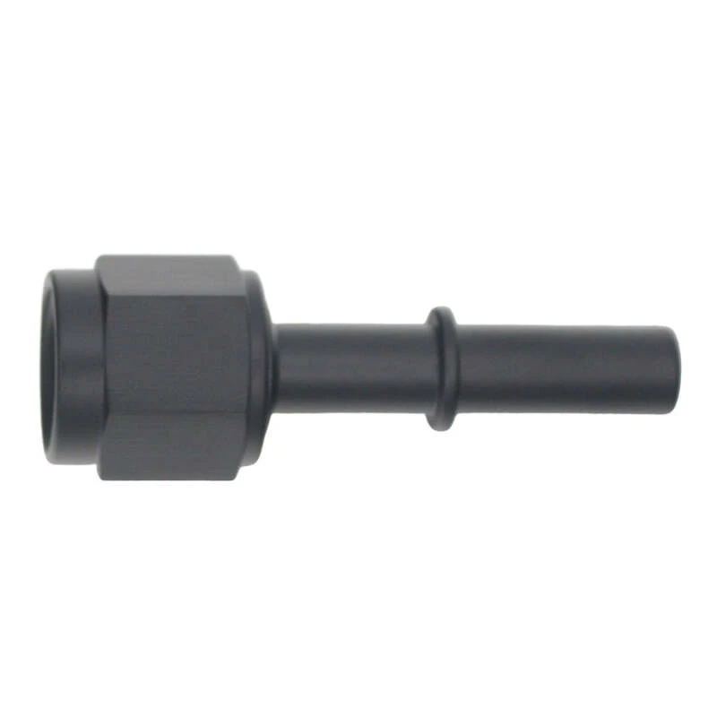DeatschWerks 6AN Weibliche Flare-Swivel auf 5/16 Zoll männlich EFI Quick Disconnect - eloxiert matt schwarz