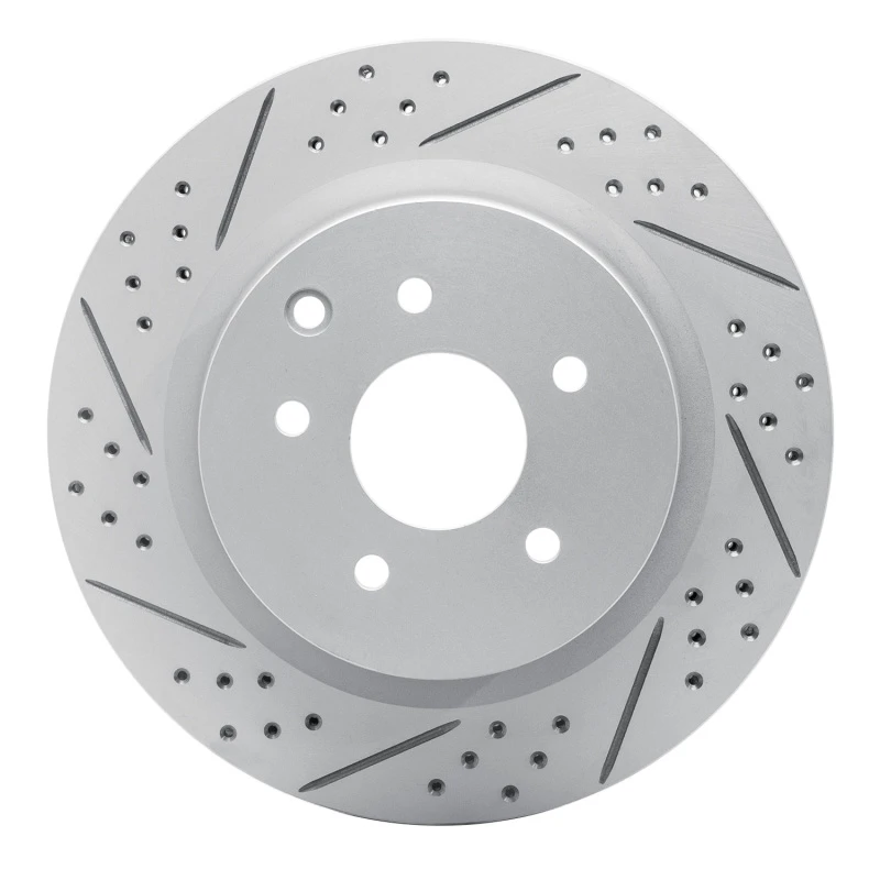 DFC 03-08 Infiniti G35 Rear Left Drilled & Slotted Geoperformance Rotor