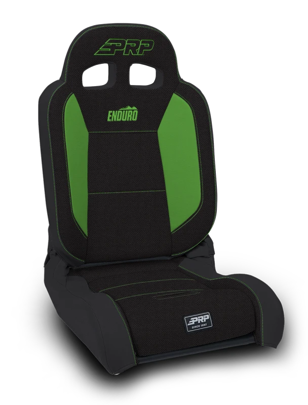 PRP EnduroDaily Reclining Suspension Seat - Black/Green Tweed - Driver