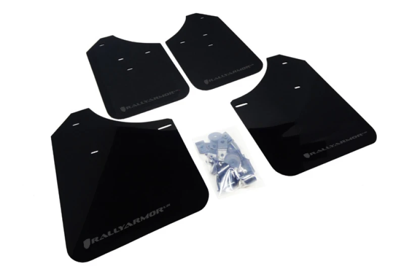 Rally Armor Black UR Mud Flap w/Grey Logo for 02-07 Subaru WRX/STI/RS/2.5i (Wagons Req. Mod.)