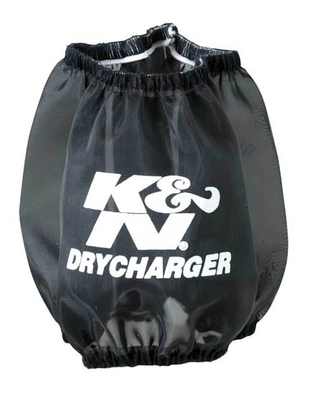K&N Runde, konisch zulaufende Luftfilter-Hülle für 06-09 Suzuki LTR450 Quadracer 450 - Schwarz
