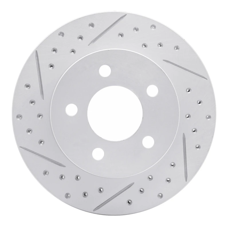 DFC 90-99 Jeep Grand Cherokee Front Left Drilled & Slotted Geoperformance Rotor