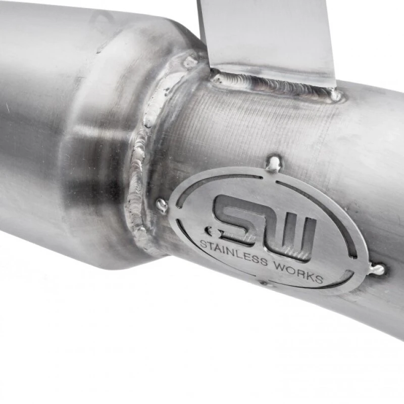 Stainless Works 2016-18 Ford Focus RS 3-Zoll-Hochleistungs-Kat-Downpipe-Factory-Anschluss