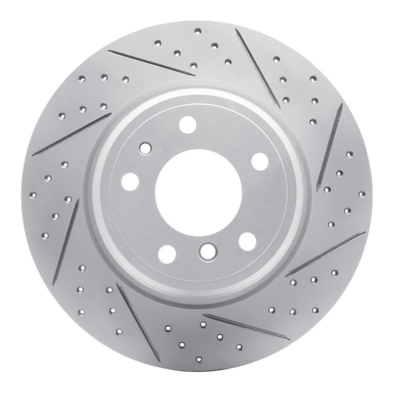 DFC 91-01 BMW 740Il Rear Right Drilled & Slotted Geoperformance Rotor