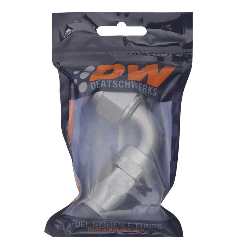 DeatschWerks 10AN Weibliche Schwenk 90-Grad Schlauch-Endstück PTFE (Inkl. 1 Olive-Einsatz)