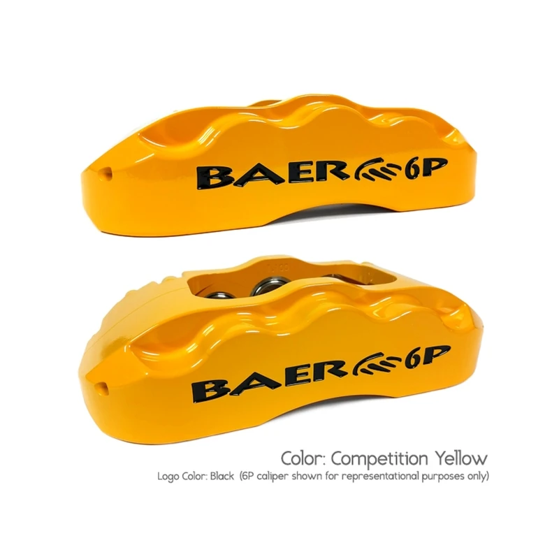 Baer Brakes 69-70 Chevrolet Biscayne STD Studs 13in Track4 Front SDZ Brake Kit - Comp Yellow