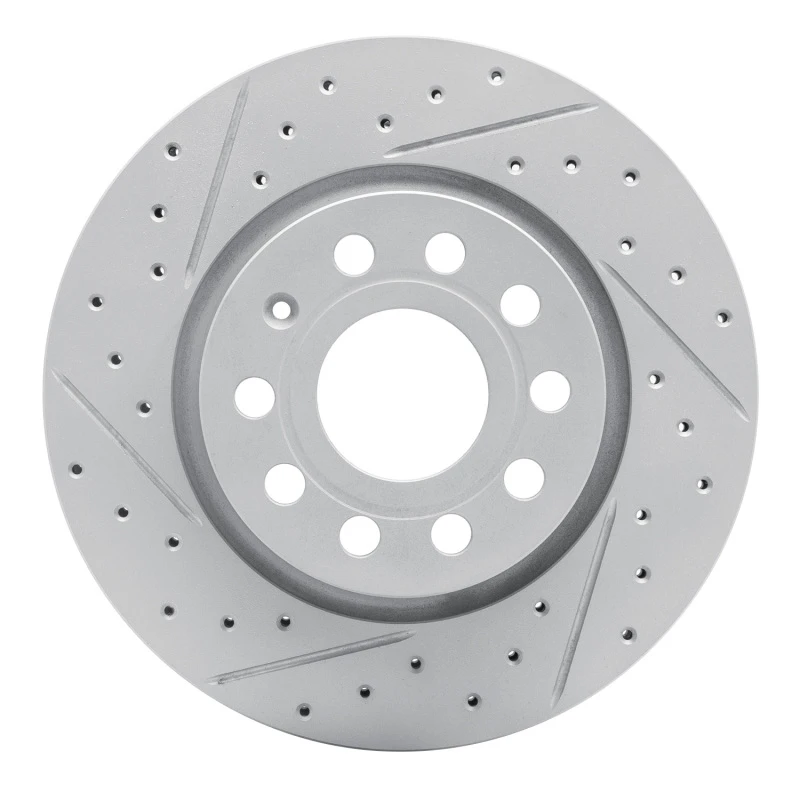 DFC 05-15 Volkswagen Bora (Mexico) Front Left Drilled & Slotted Geoperformance Rotor