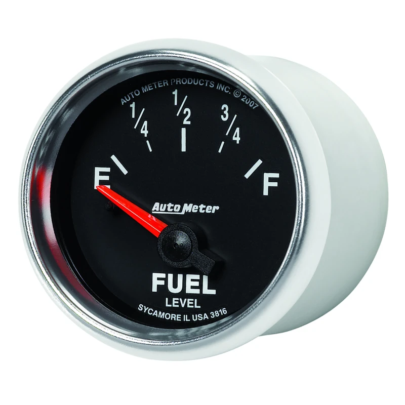 AutoMeter Gauge Fuel Level 2-1/16in. 240 Ohm(e) to 33 Ohm(f) Elec Gs