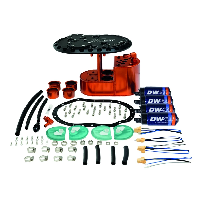 Deatschwerks 2,0L-Stufen-Treibstoffzellen-Surge-Tank (inkl. 4 DW400-Treibstoffpumpen)