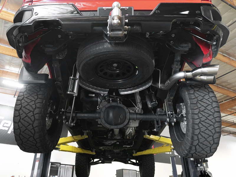 aFe Vulcan Serie 3in 304SS Auspuff Cat-Back mit polierten Endrohren 2019 GM Silverado / Sierra 1500 L4-2.7L (t)