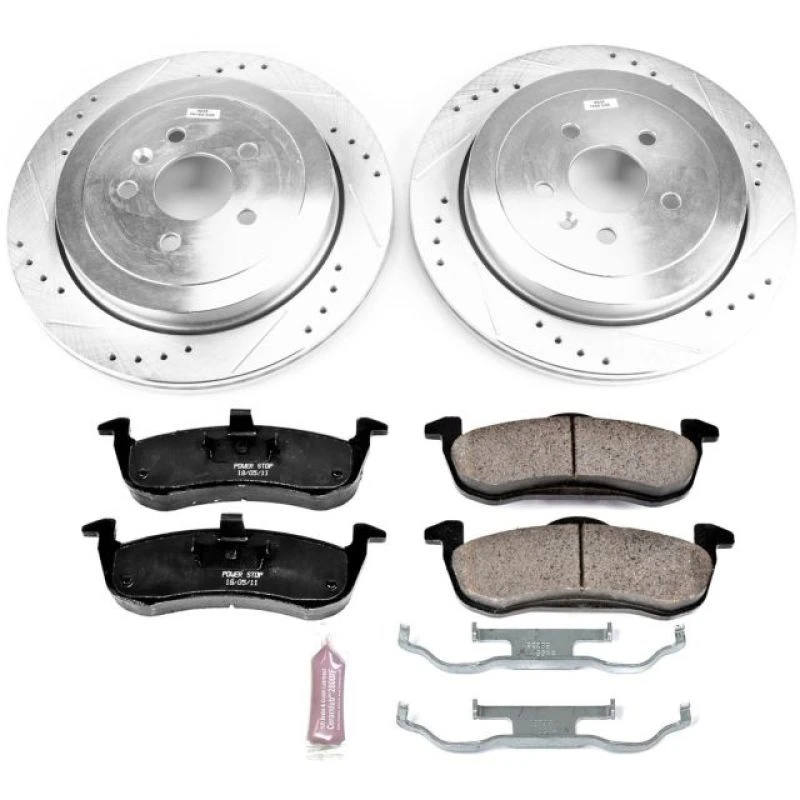 powerstop_K6819-67945485279ed Power Stop 13-18 Lincoln MKT Rear Z23 Evolution Sport Brake Kit