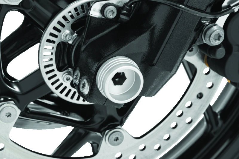 Kuryakyn Lodestar Front Axle Slider Silber