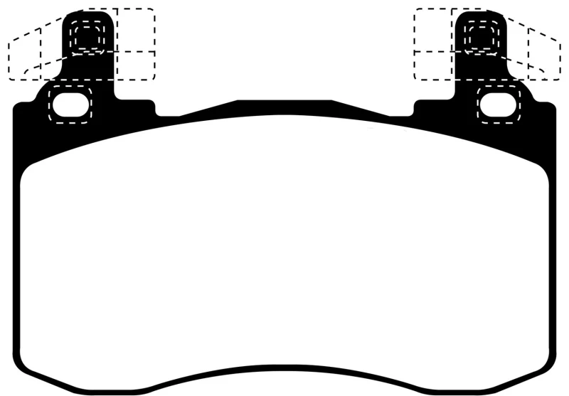 EBC 2017+ Kia Stinger 3.3L Twin Turbo Redstuff Front Brake Pads