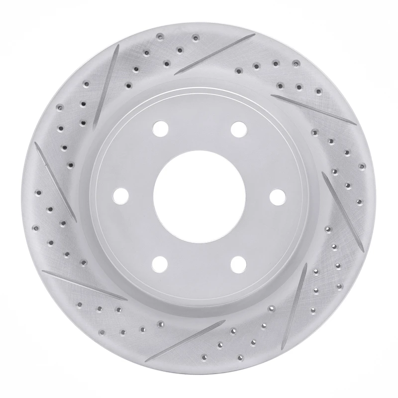 DFC 05-07 Infiniti Qx56 Front Left Drilled & Slotted Geoperformance Rotor