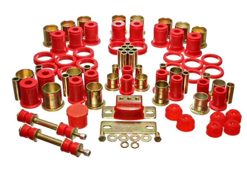 Energy Suspension 74-77 Oldsmobile Cutlass/442/F-85/Europa Rotes Hyper-Flex Master Bushing Set