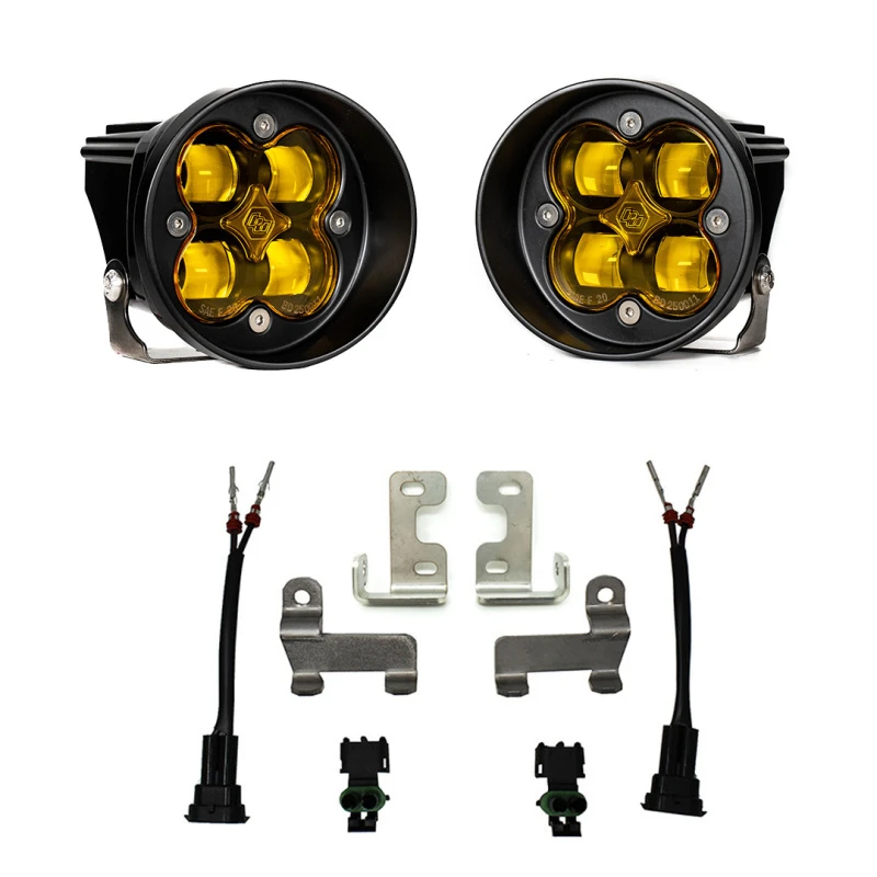 Baja Designs Squadron-R Fog Pocket Light Kit - SAE Amber
