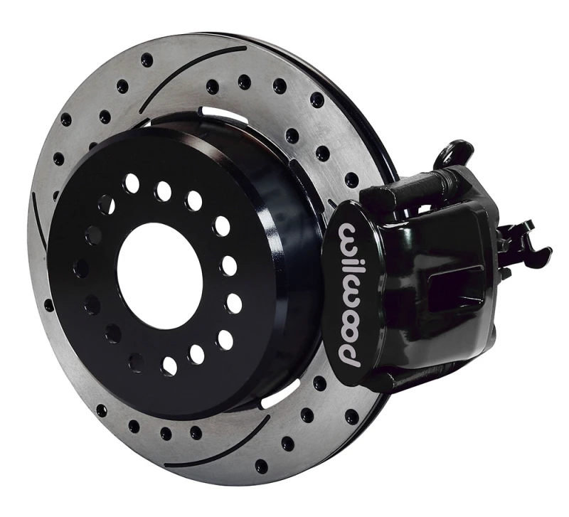 Wilwood Combination Parking Brake Rear Kit 12.19in Dia 0.81in Rotor Thickness - Black Drilled