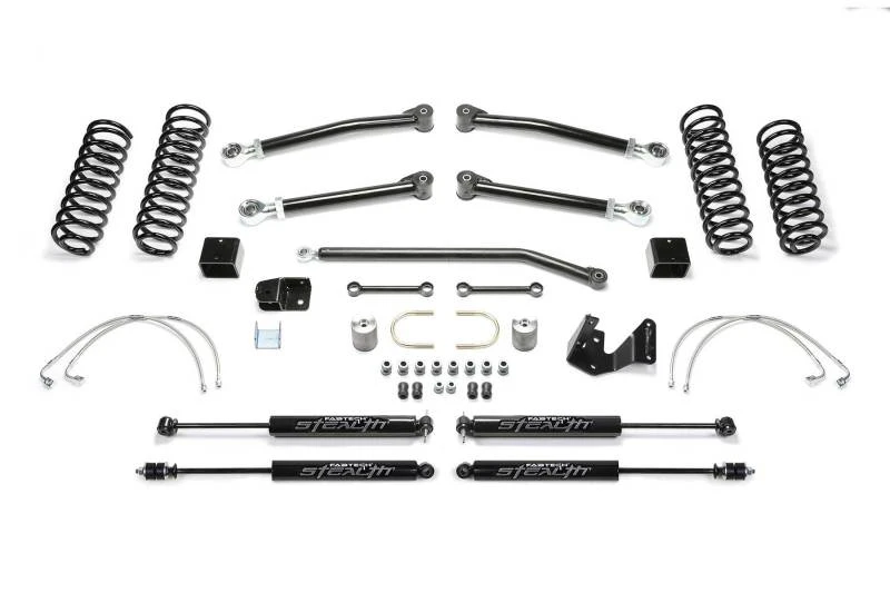 Fabtech 07-18 Jeep JK 4-Door 3in Trail II w/Stealth