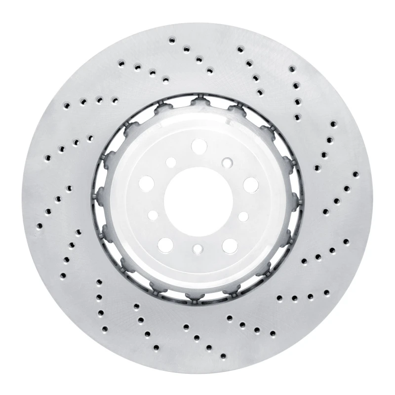 DFC 12-19 BMW M6 Gran Coupe Left Front Drilled Hi-Carbon Alloy Geomet Coated Rotor