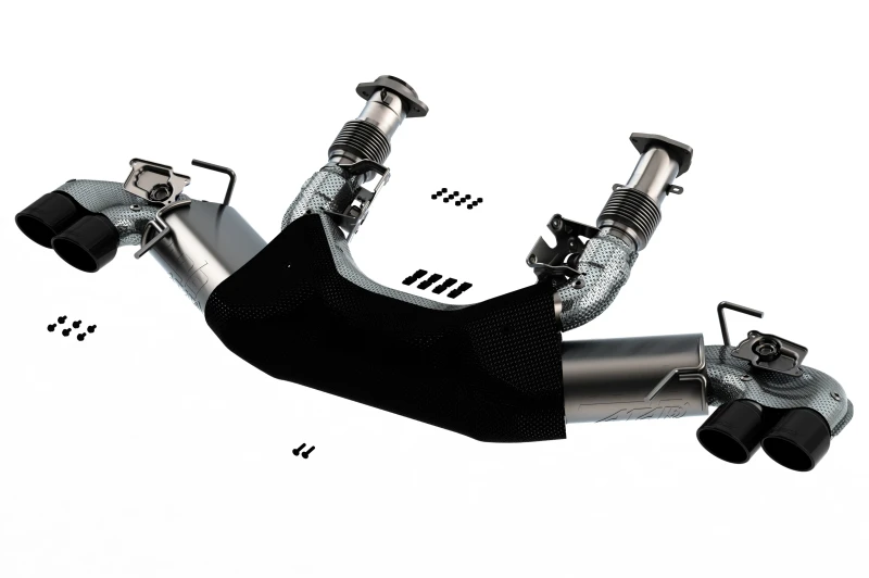borla_140839BC-679306cdba906 Borla 2020 Chevrolet Corvette C8 6.2 ATAK 3-Zoll-Abgasanlage Dual Round Rolled A/C Schwarz-Chrom-Tipps