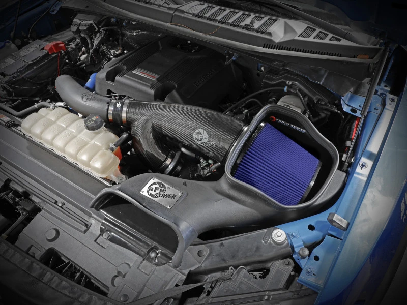 aFe 17-20 Ford F-150/Raptor Track Series Carbon Fiber Cold Air Intake System With Pro 5R Filters