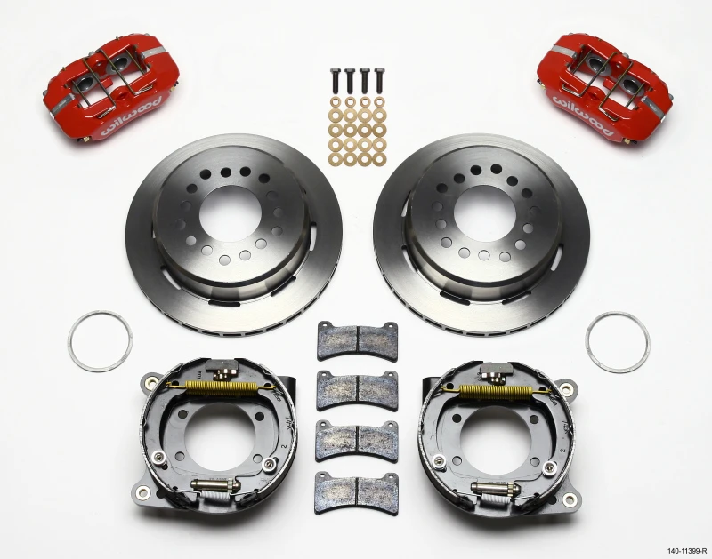 Wilwood Dynapro Low-Profile 11,00 Zoll P-Bremse Kit - Rot 93-97 Camaro/Firebird 2,75 Zoll Offset