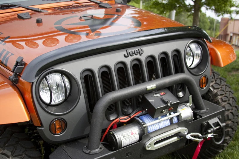 Rugged Ridge Wraparound-Käferabweiser Rauch 07-18 Jeep Wrangler