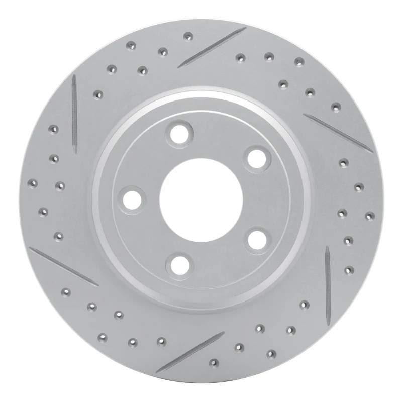 DFC 00-06 Ford Thunderbird Rear Left Drilled & Slotted Geoperformance Rotor
