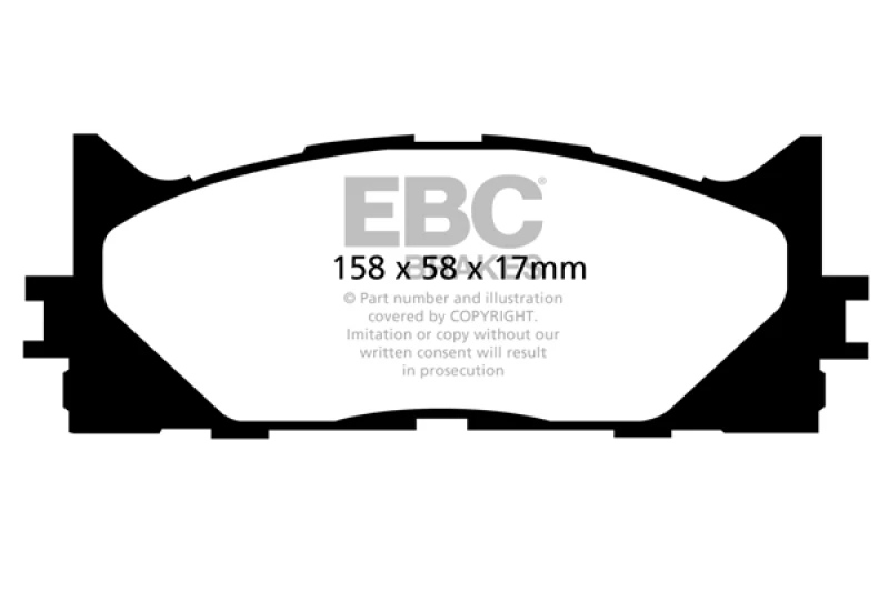 ebc_DP21790-679320b02dcaa EBC 12-17 Toyota Camry 2.5L Yellowstuff Front Brake Pads