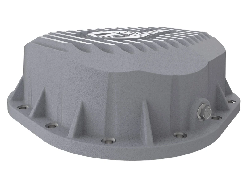 aFe Rear Differential Cover (Raw; Street Series); Ford Diesel Trucks 86-13 V8 (td)