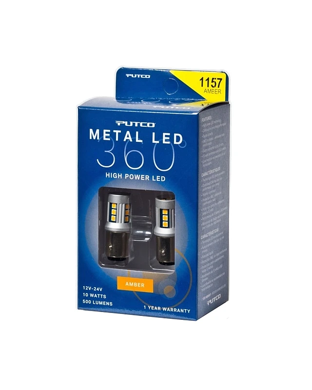 Putco 1157 - Amber Metal 360 LED (Deutsch)