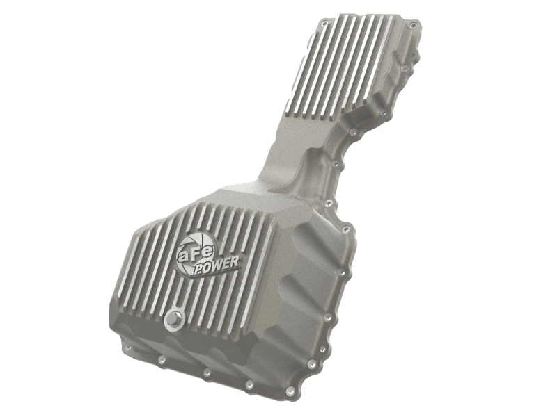 aFe GM Diesel Trucks 20-25 V8-6.6L L5P POWER Street Series Engine Oil Pan Raw w/ Machined Fins