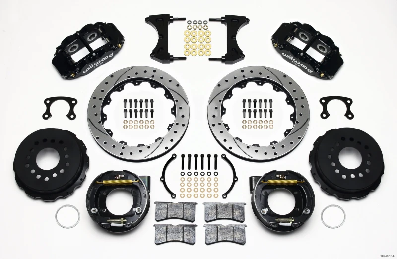 Wilwood Narrow Superlite 4R Hintere Bremse Kit 12,88 Zoll gebohrt Big Ford New Style 2,36 Zoll Offset