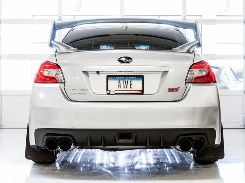 AWE Tuning Subaru STI VA / WRX GV / STI GV Sedan Touring Edition Auspuff - Diamant-Schwarz-Tip (102mm)