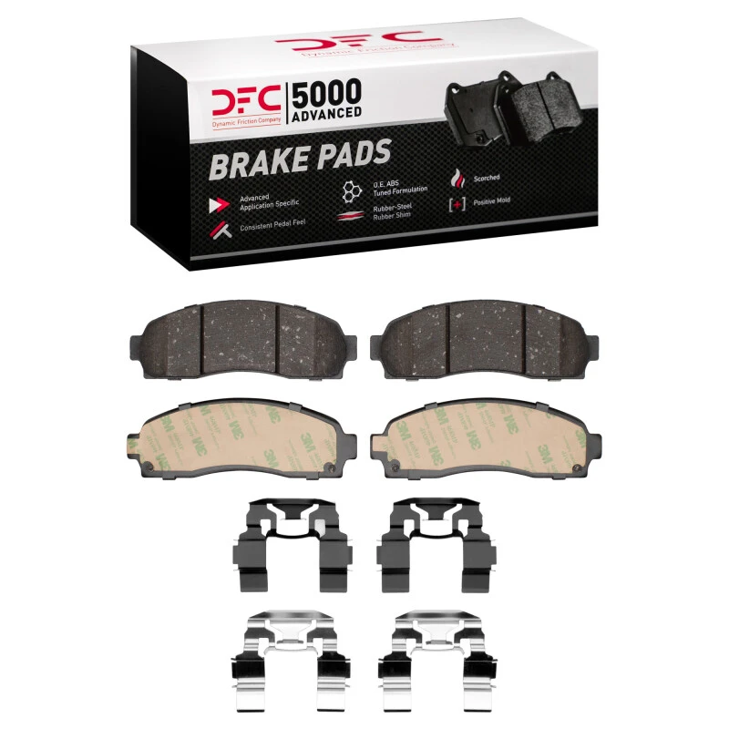 DFC 03-05 Ford Explorer Sport Front 5000 Advanced Ceramic Brake Pads and Hardware Kit