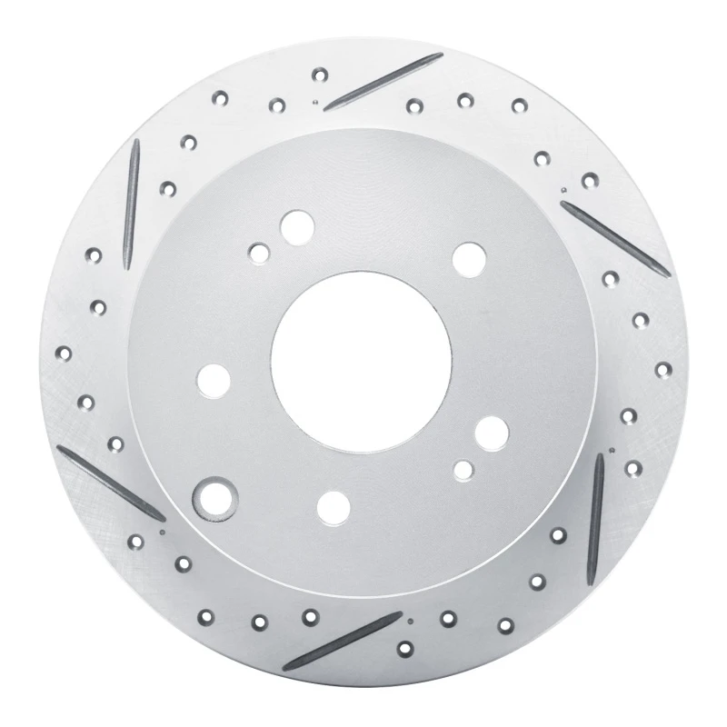 DFC 04-12 Mitsubishi Galant Rear Left Drilled & Slotted Geoperformance Rotor